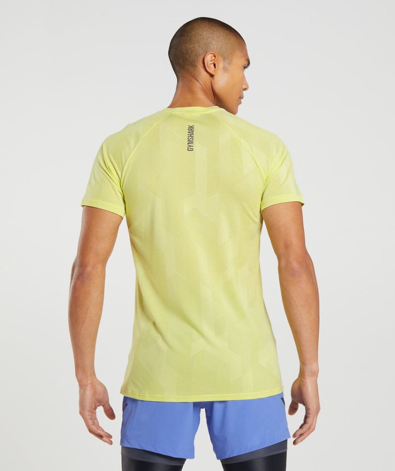 Men's Gymshark Apex T-Shirts Yellow | CA D57N8A